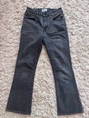 FRAME Grey Le Crop Mini Boot Jeans